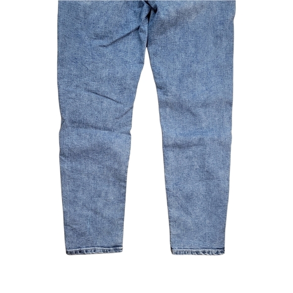 Junior's SO High Rise Distressed Mom Jeans in Medium Acid Deconstructed - Picture 6 of 10